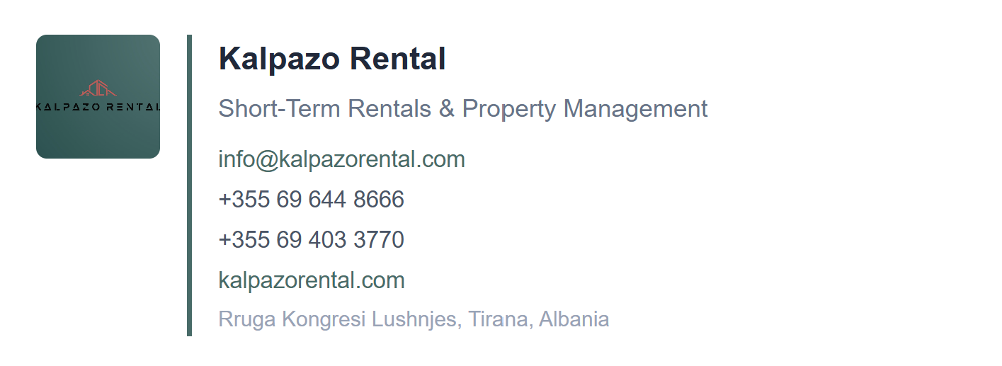 Kalpazo Rental calendar management and availability tracking